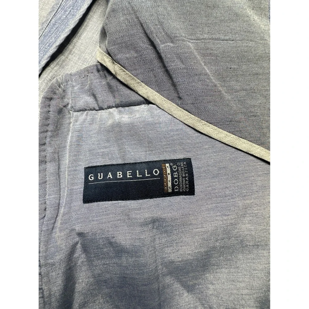 HUGO BOSS Sport Coat Mens 40R Blue Guabello Wool Linen Two Button Blazer